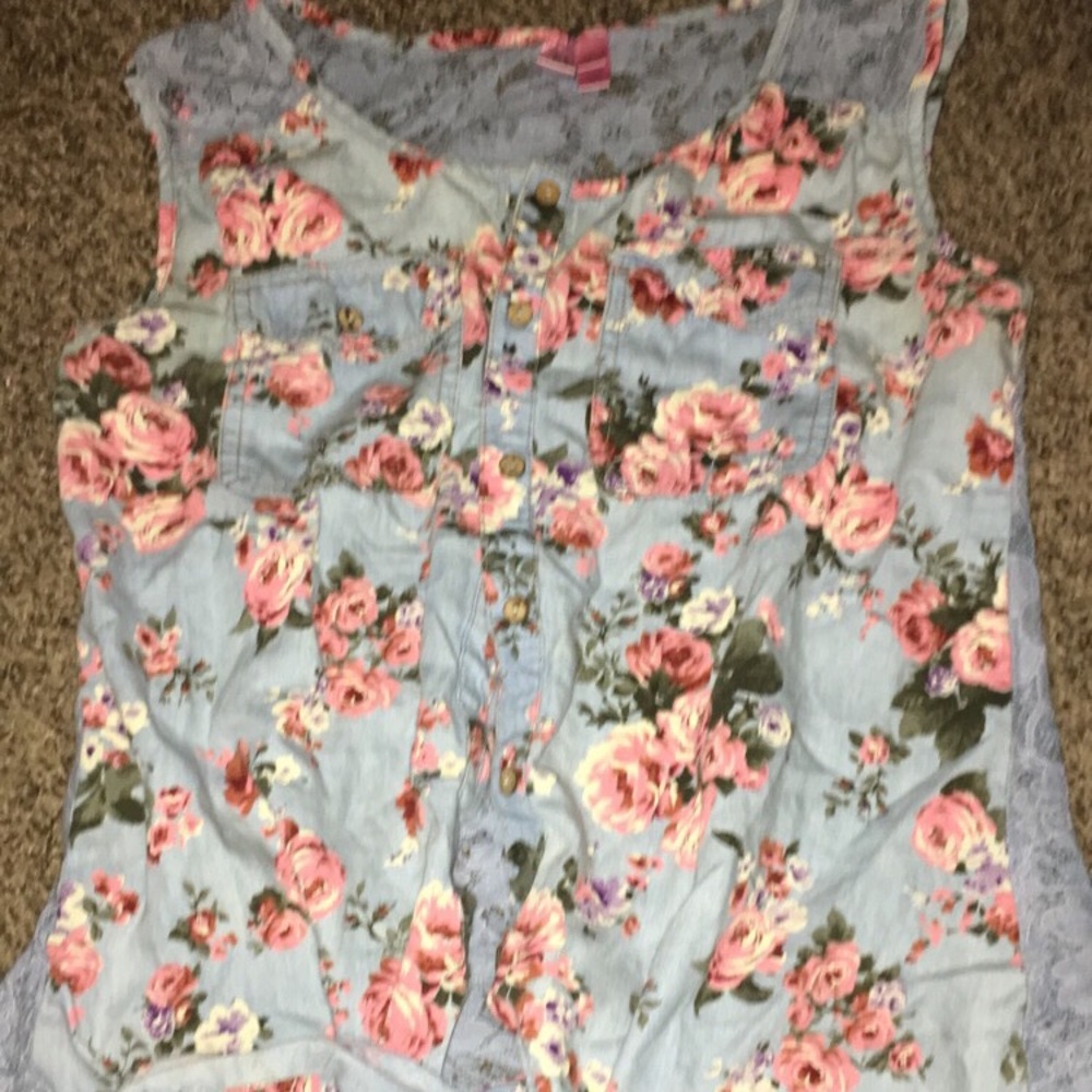 Button up formal tank top